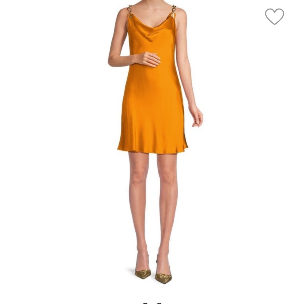 Cult Gaia Orange Silk Dress XS